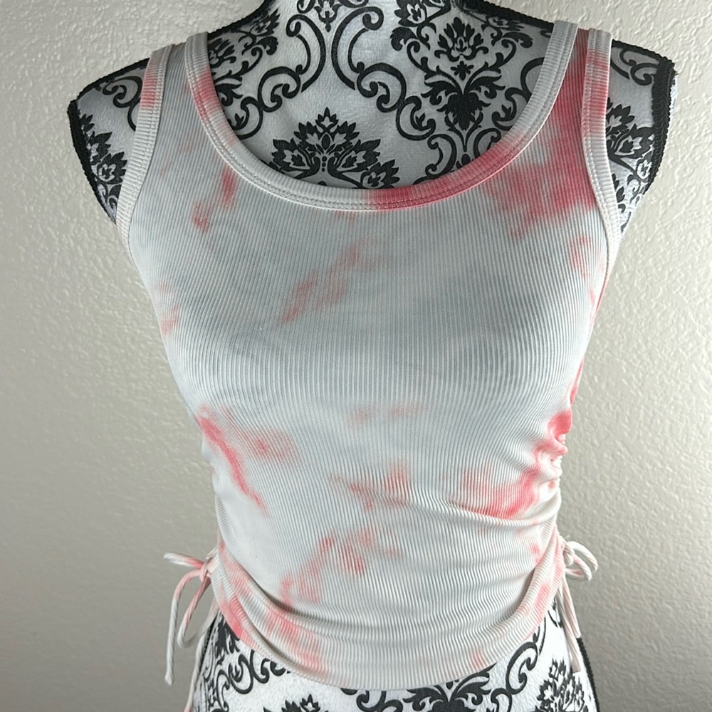 Princess Polly Tie Dye Crop Tank Top Shirt 8